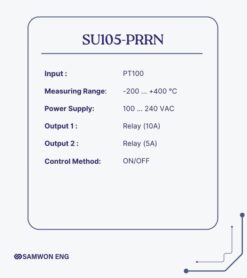 Alternative view of ترموستات ساموان SU105-PRRN