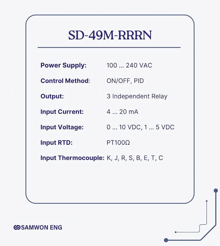 ترموستات ساموان SD-48M-RRRN - تصویر 2