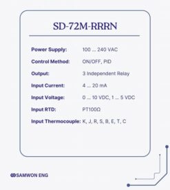 Alternative view of ترموستات ساموان SD-72M-RRRN