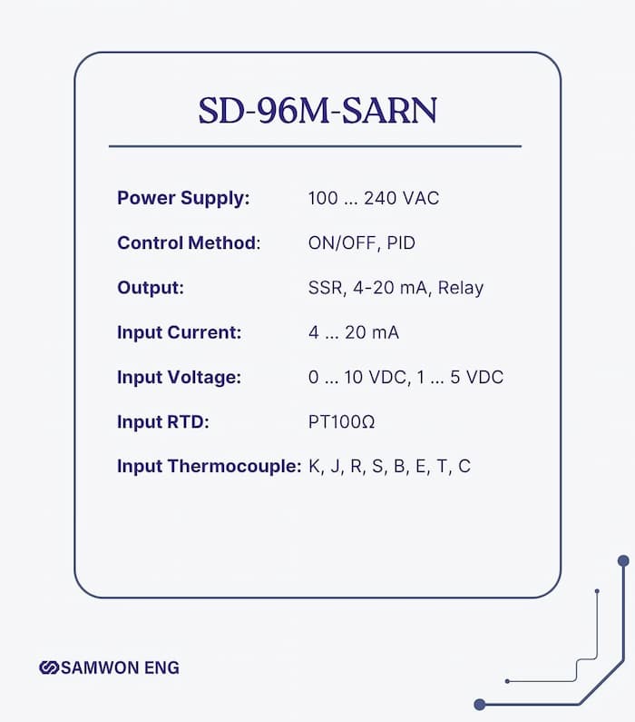 ترموستات ساموان SD-96M-SARN - تصویر 2