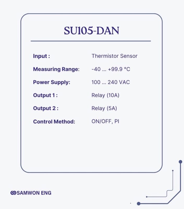 ترموستات ساموان SU105-DAN - تصویر 2